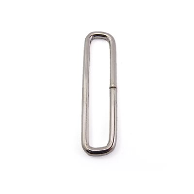 Passant rectangle fil rond 1-1/2 X 1/4 nickel