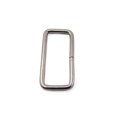 Passant rectangle fil rond 1-1/4 "X 1/2" nickel