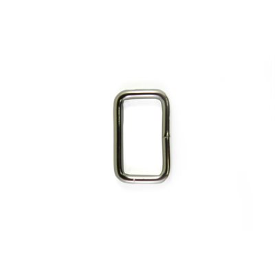 Passant rectangle fil rond 3/4 X 7/16 nickel