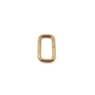 Rectangular round wire loop 5/8 X 5/16 gold (SWG)