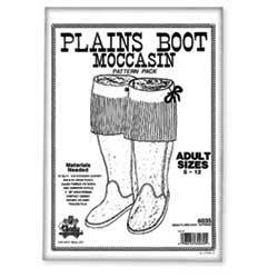 Plains boots pattern for adults, Tandy Leather.