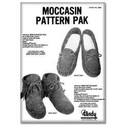 Patron de moccasin, Tandy Leather.