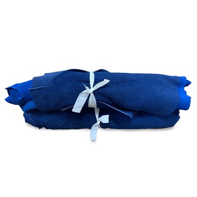 Petit ballot suède souple vache bleu royal ±23pi2(±3oz)