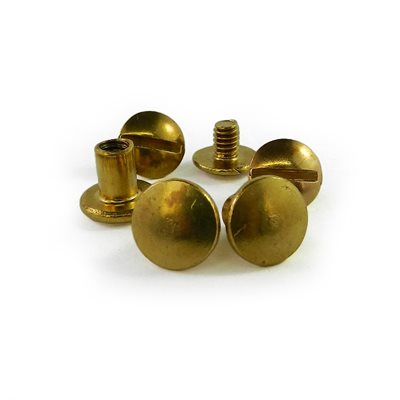 Chicago screw 1/4 solid brass 