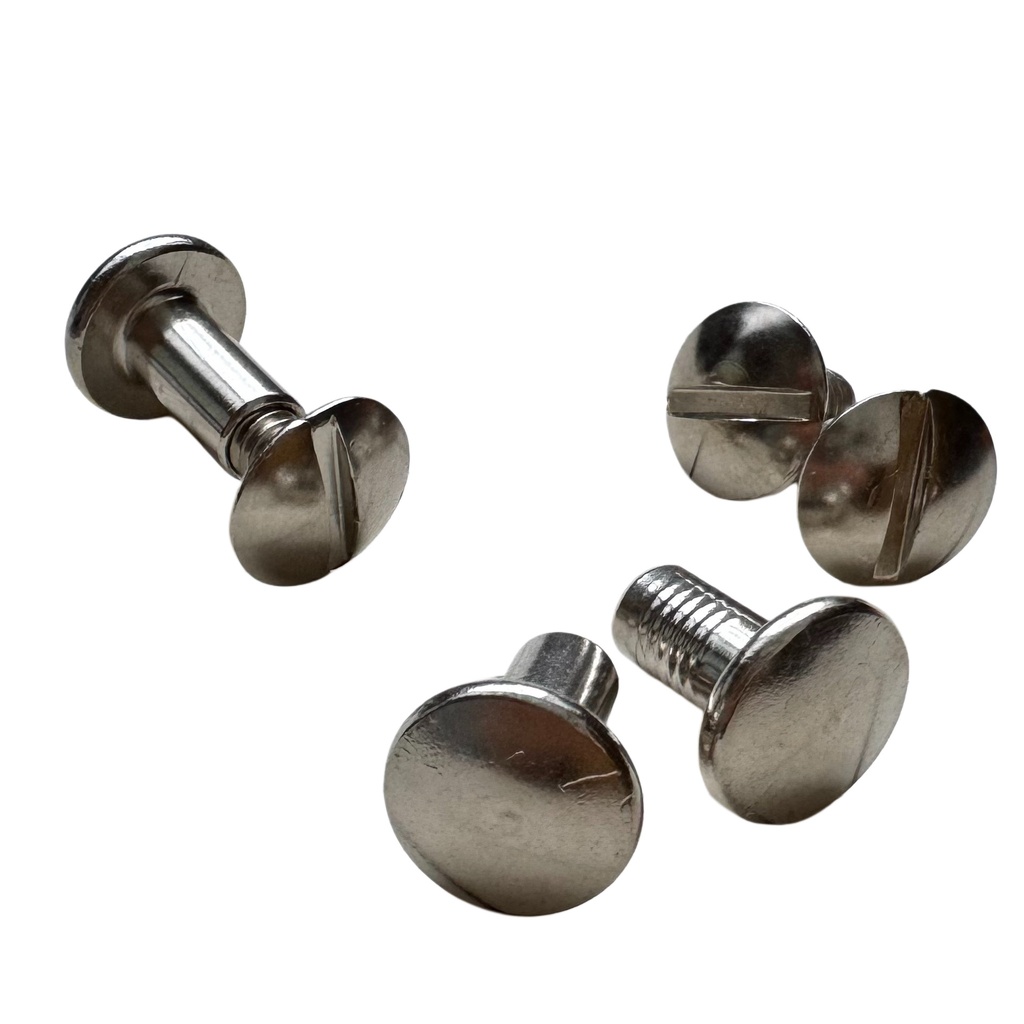 Chicago screw 3/8 nickel on brass (10)