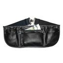 Tablier de serveur cuir noir (7 poches)*