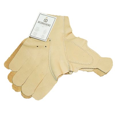 Intérieur de gants hockey cuir.