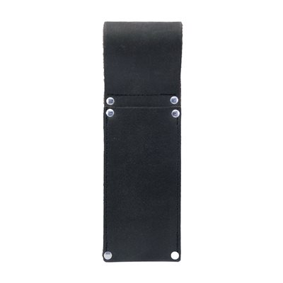 Leather case for adjustable wrench.