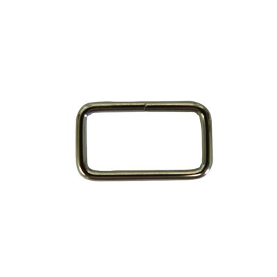 Passant rectangle fil rond 1" x 1/2" (2.5x25x12mm) +COUL