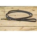 Latigo leash 1/2X 72 single stitched white.  