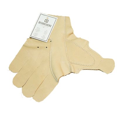 Intérieur de  gants hockey en  cuir.