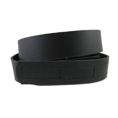 Simple 1-1/2" adjustable belt with Velcro.