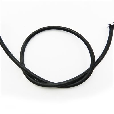 Black round elastic 6 mm (1/4'').