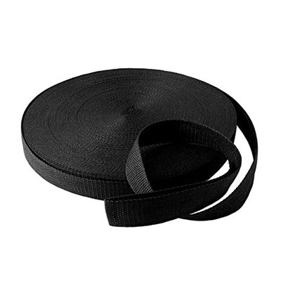 Courroie haute densité en nylon 1" noire (50 verges)