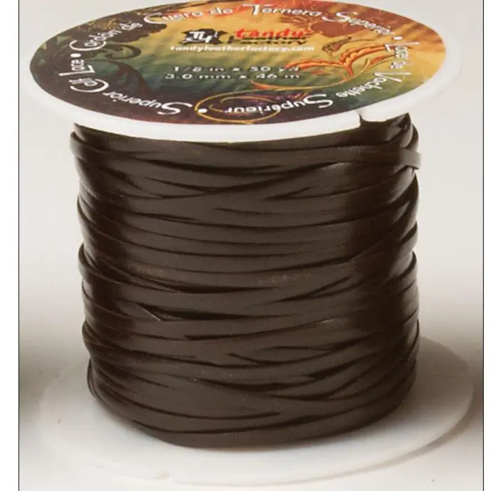 Calf lace 1/8 X 50yd, Tandy Leather.