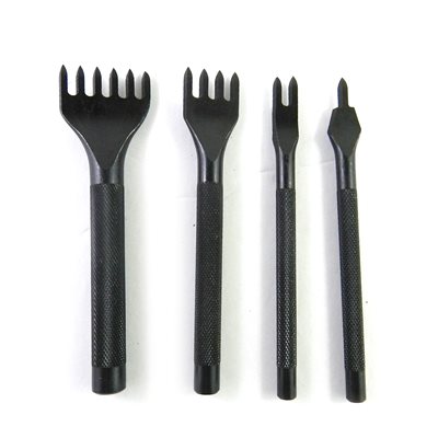 Set of 4 diamond tip forks.