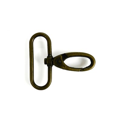 1 1/2 rotating carabiner with oval base.