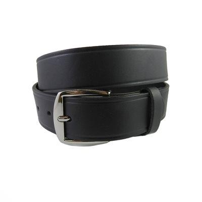 Ceinture 1- 3/4"  Tannage végétal, Cuir  d'Italie, noir, lignée.