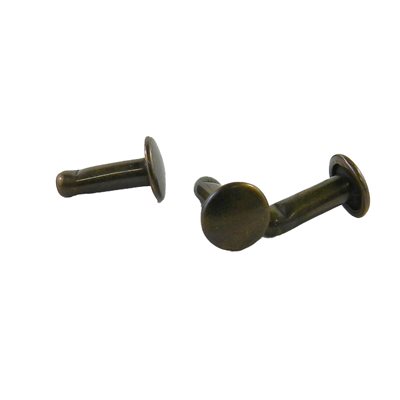 Poteau rivet 33-10mm Or antique double tête+QTT