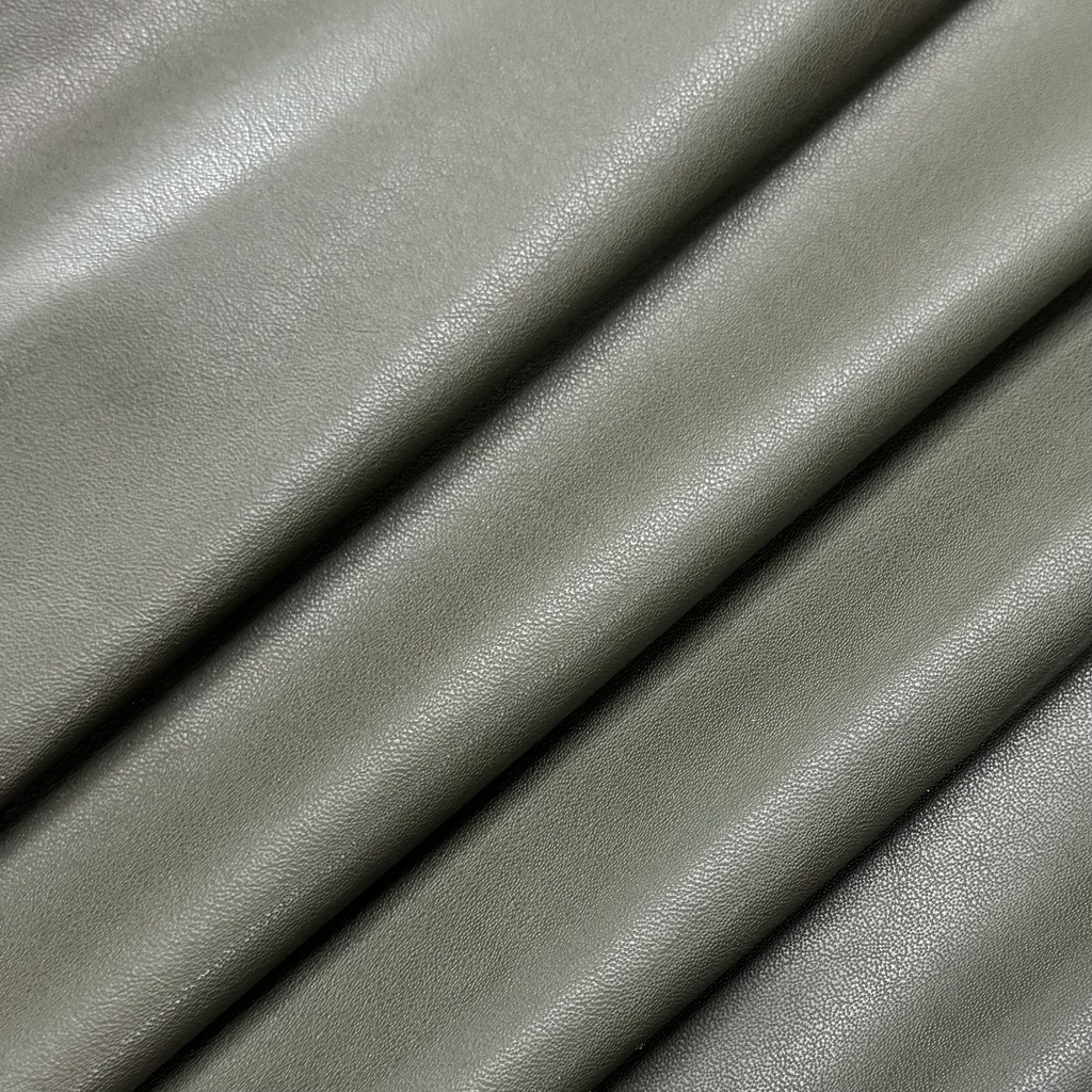 Cowhide leather, khaki green. 