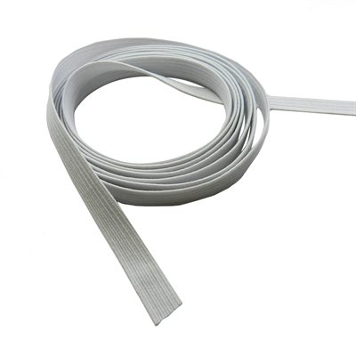 3/8 braided white elastic.