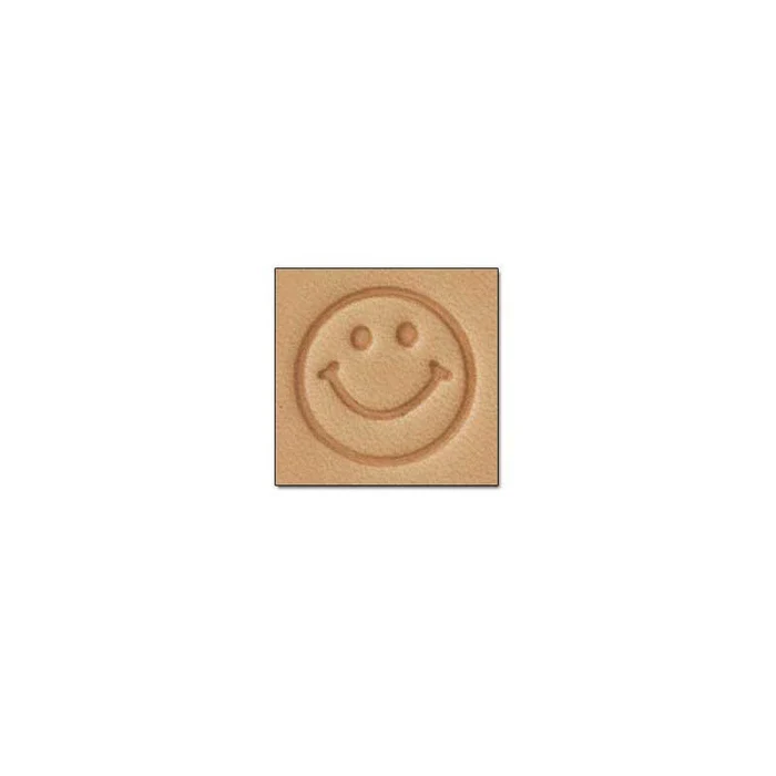 Stamp E676 Happy Face, Tandy Leather.