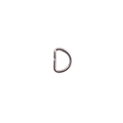 [D58N-13] D-ring 5/8 nickel 13 gg SWG