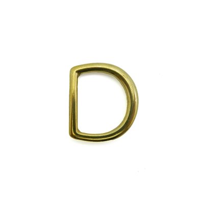 [DC1-B] Cast D-ring 1 brass/brass
