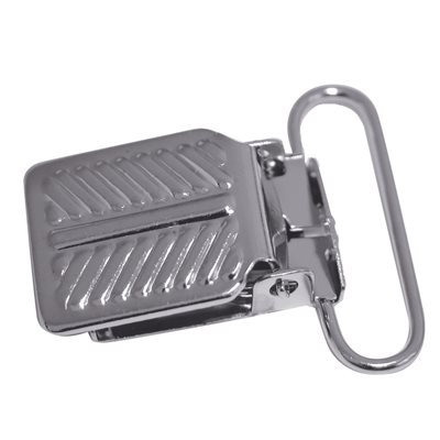 [W189-150] Suspender clip 1-1/2 nickel.