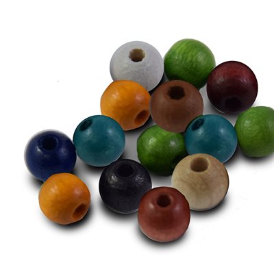 Billes bois 6mm (1000)+couleur#