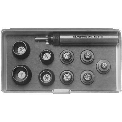 [MR-K156] Jeu de poinçons auto-centrants n° K-156, C.S Osborne.