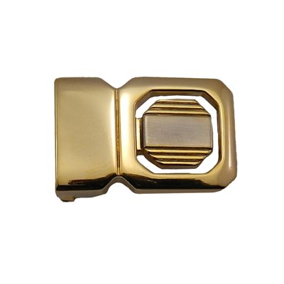 [U357] Buckle 1 2tone nickelgold 