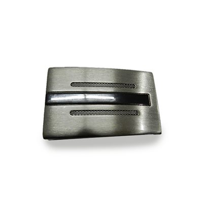 [L-18273] Buckle 1" 1/4 silver claws (lined 