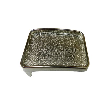 [C418B] Buckle 1" 1/4 hammered nickel 