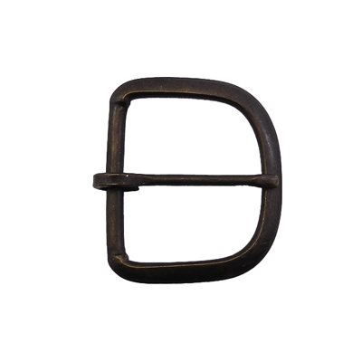 [U123] Buckle 13/8 antique gold forged 