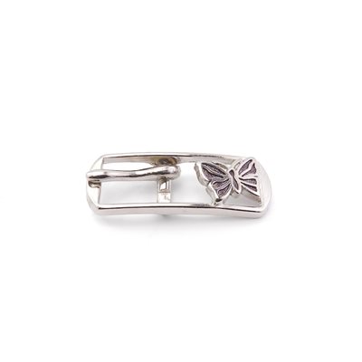 [C140] Buckle 1/2" x2 nickel butterfly 