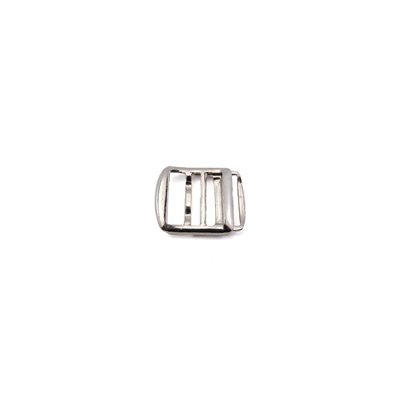 [S2963] Slide buckle 5/8" nickel(min12)