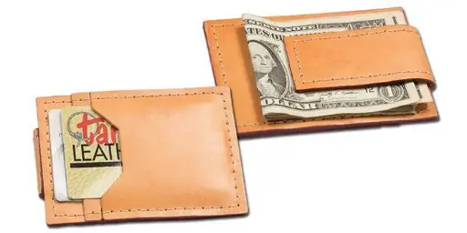 [44067-02] Classic Money Clip Wallet Kit Tandy Leather.