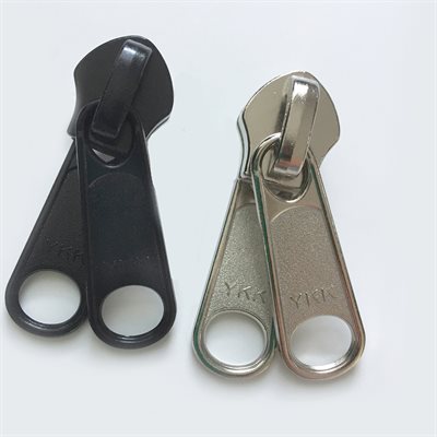 Non-locking slider YKK #10C - RT25 2 pull tabs