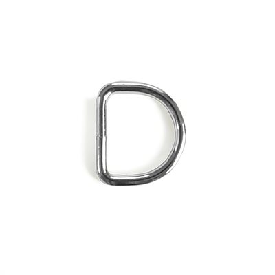 [DS100-LEGER-N] D soudé 1"L x7/8"H (3.95mm/ 8gge) 25mm X 22mm