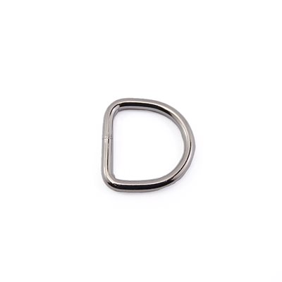 [DS058L] D Ring Welded Nickel 5/8Lx 5/8H
