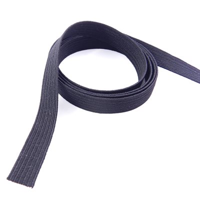 Black braided elastic 3/8.