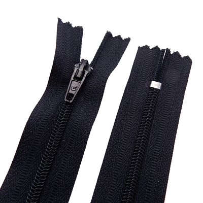 Auto zipper CZP #RT25 #10C, 36 separable, black.