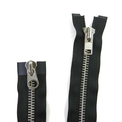 [10A36-2W-580] Zipper auto YKK #10, 36 separable, black, aluminum tooth 2 ways 