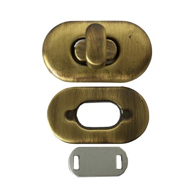 [P-2212-A] Antique brass clasp