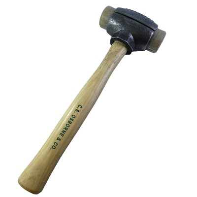 [MR-395-2R] C.S. Osborne Split-headed rawhide hammer
