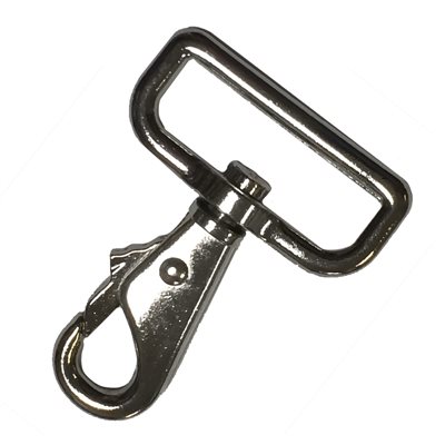 Carabiner 1-1/2" Strong nickel, rotating