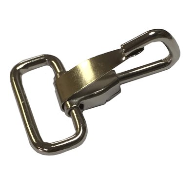 [AL141-24N] Mousqueton 1-1/2" nickel pour ceinture pompier (un) ** RUP