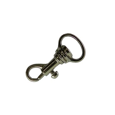 Carabiner 1/2" x 1-5/16" Nickel, mini rotating