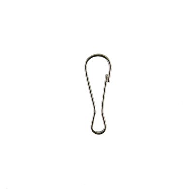 [AL056] Carabiner without loop small nickel SWG